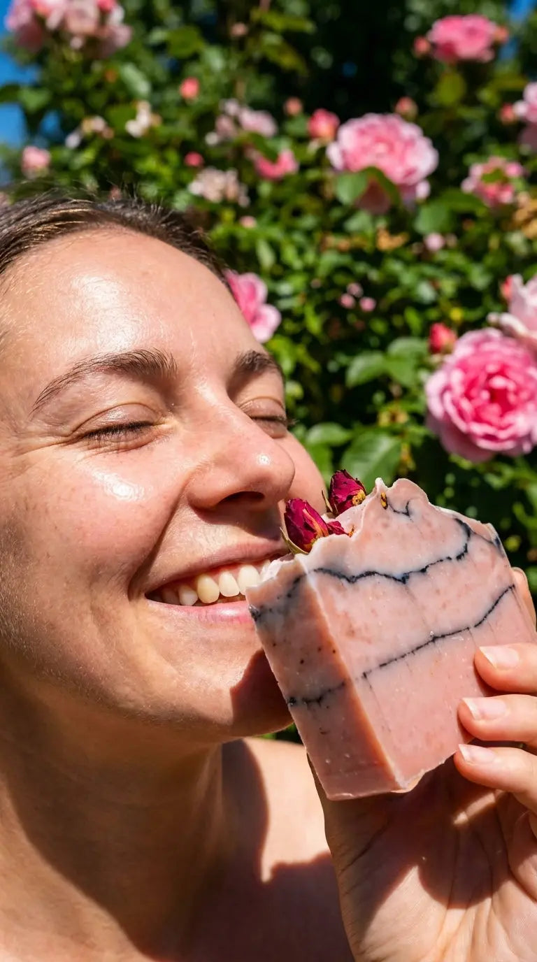 Rose Geranium with Pink Clay and Activated Charcoal My Store