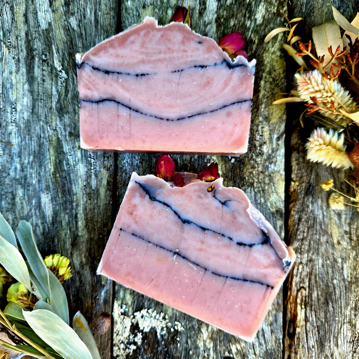 Rose Geranium with Pink Clay and Activated Charcoal