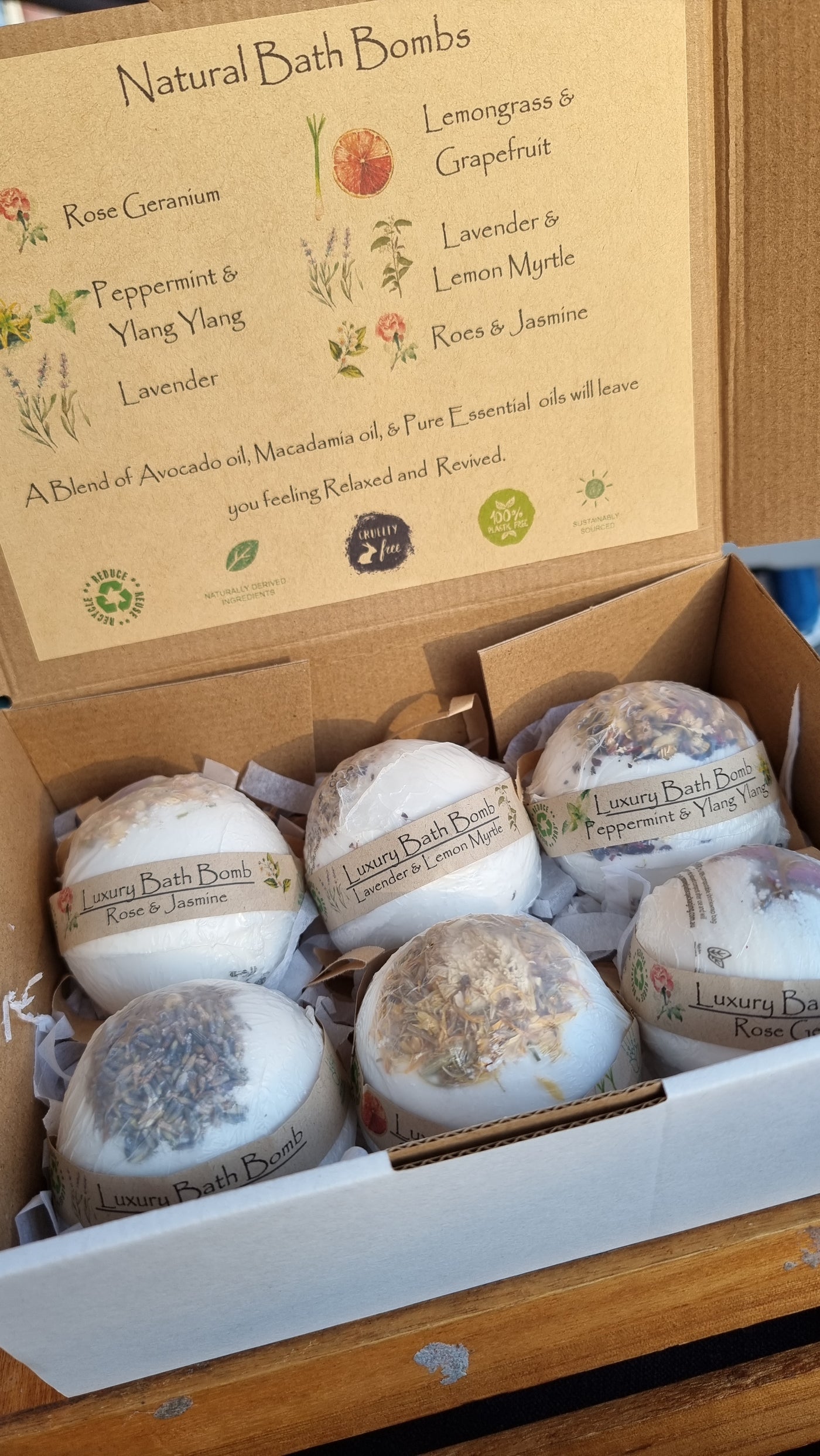 Natural Bath Bomb gift pack